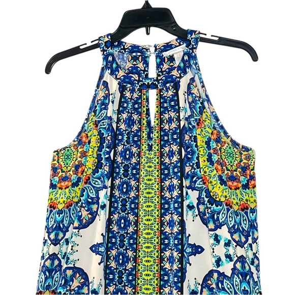 London Times Women's Sleeveless Keyhole Halter Aline Dress size 6 - Picture 5 of 10